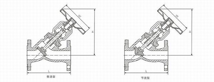 J45H直流式截止閥結構圖